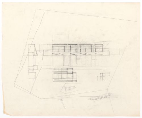 Floor plan and sketches for Case Di Palma, Stintino, Italy