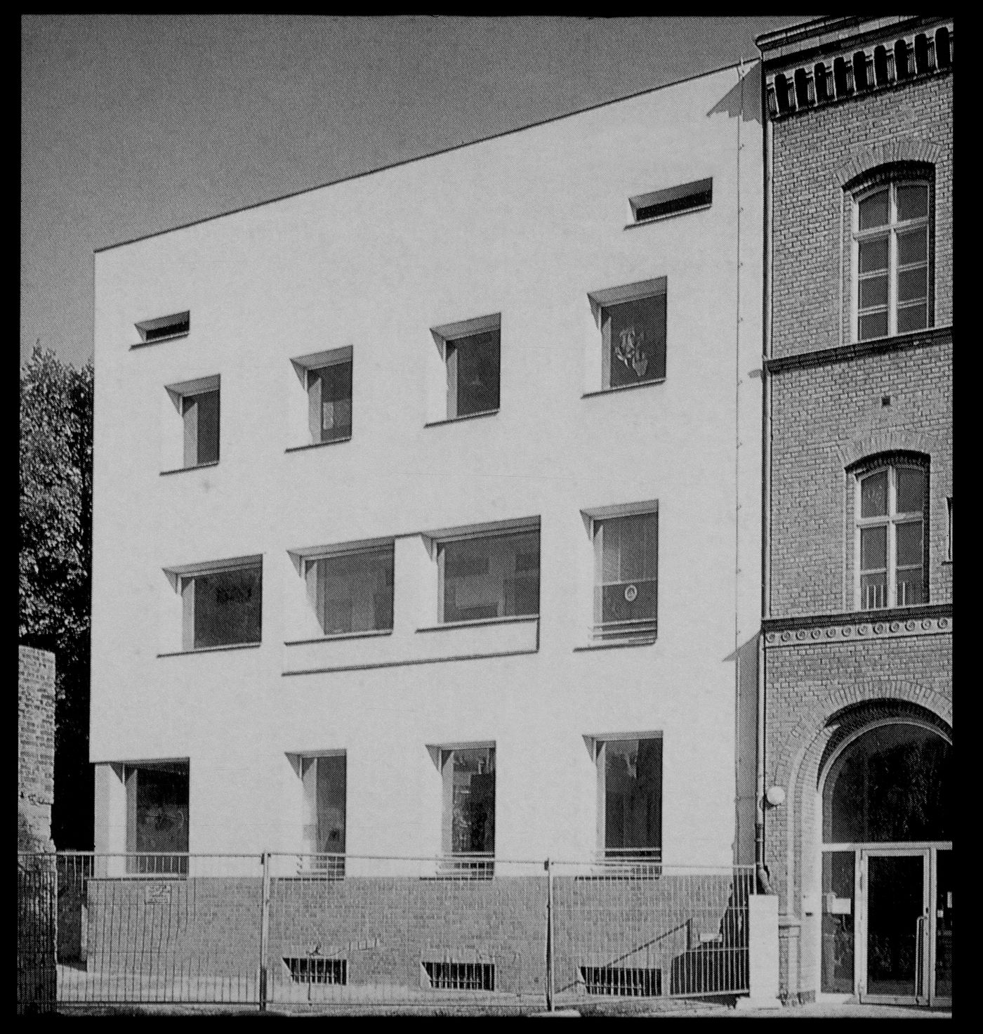 Exterior view of Kita, Blocke 121 [Kindergarten, Schlesisches Tor recreational centre], Berlin, Germany