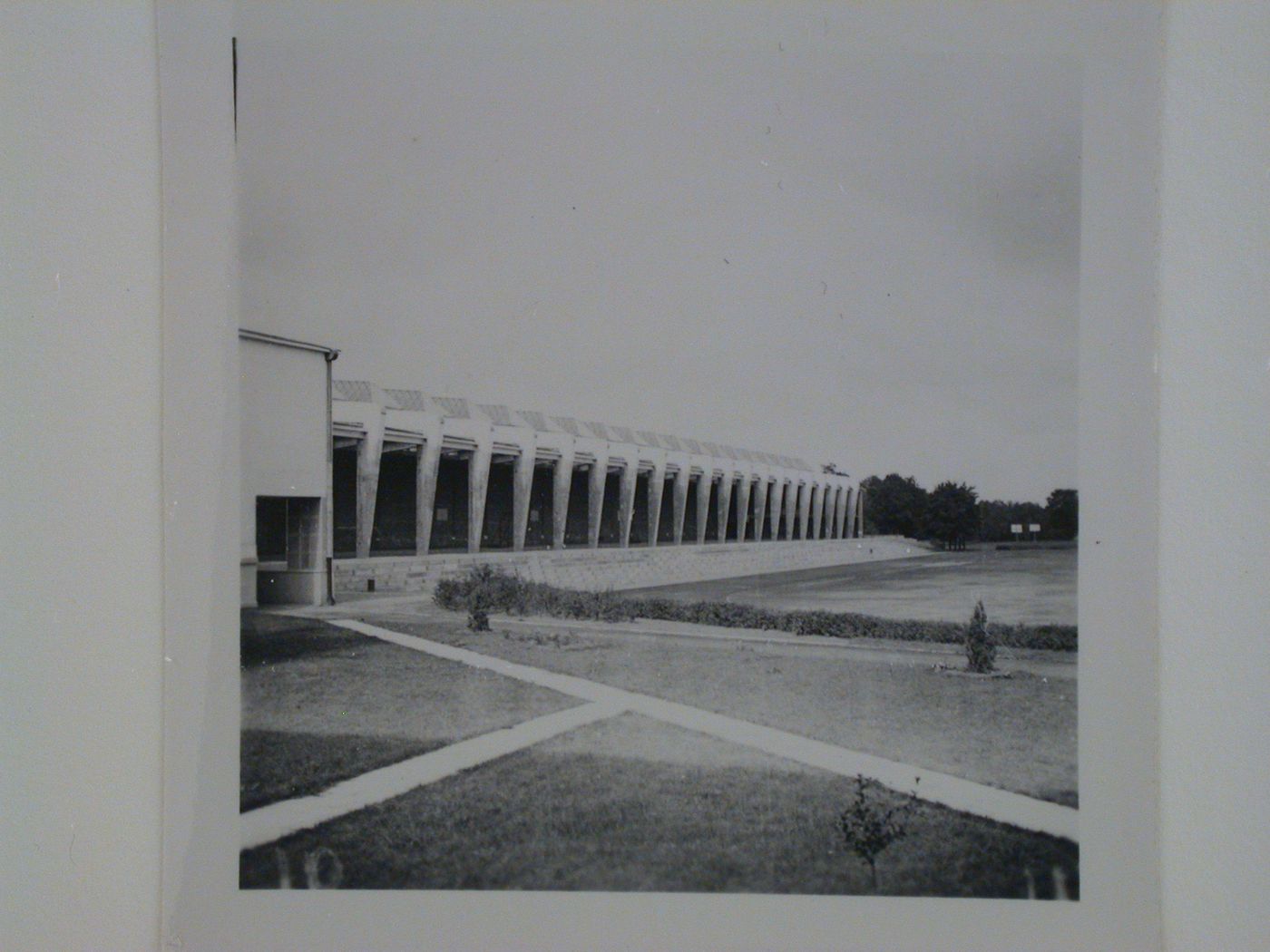 View of the football field of the Central Institute of Physical Education, Warsaw, Poland