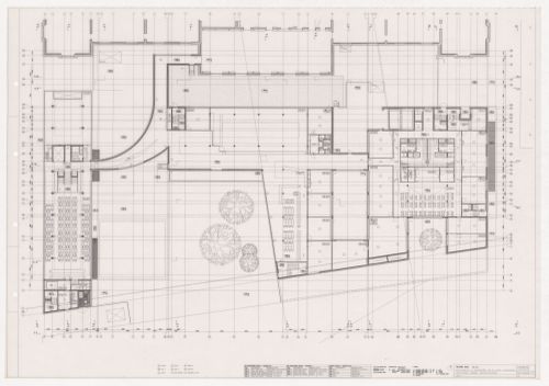 Level zero plan for Renovação e extensão do Museu Stedelijk, Amsterdam, the Netherlands
