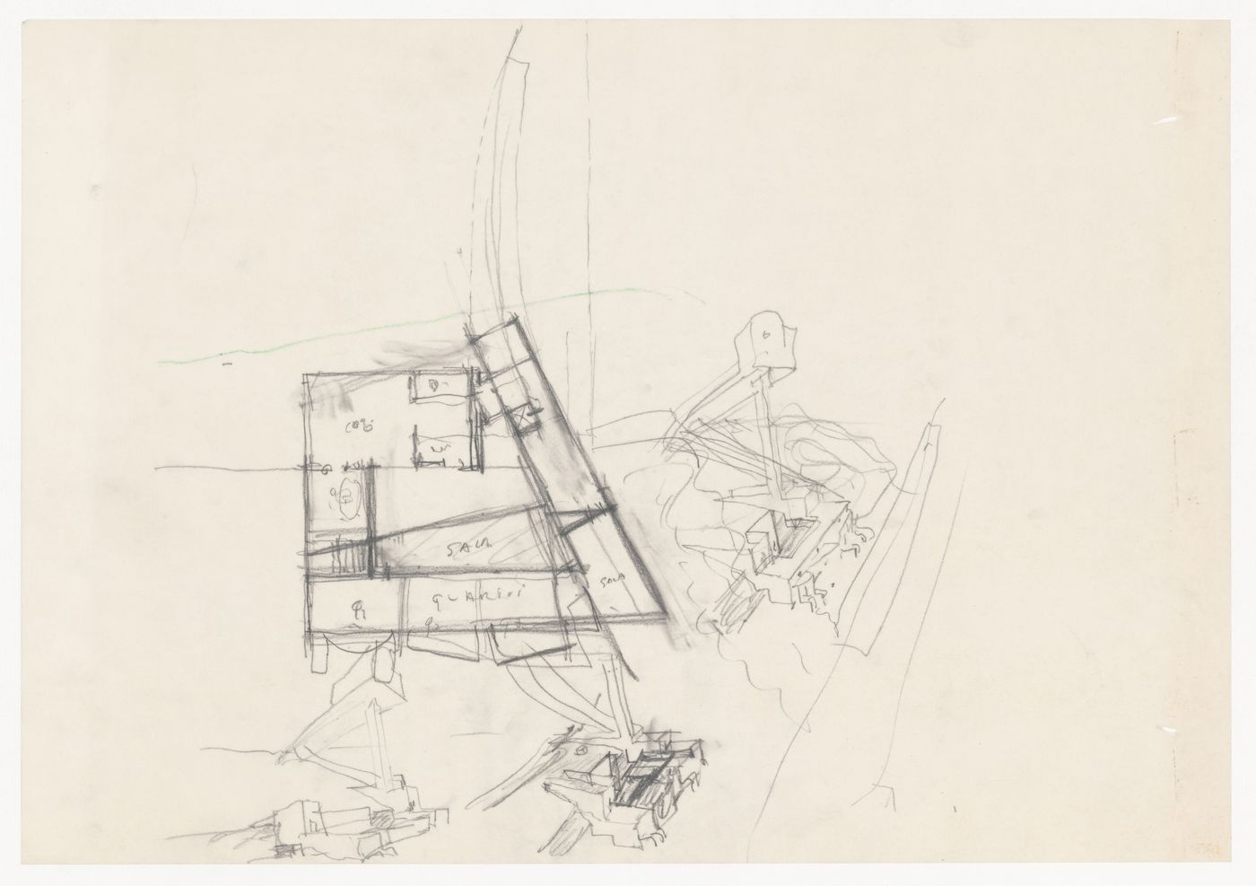 Sketches for Casa Mário Bahia [Mário Bahia house], Gondomar, Portugal