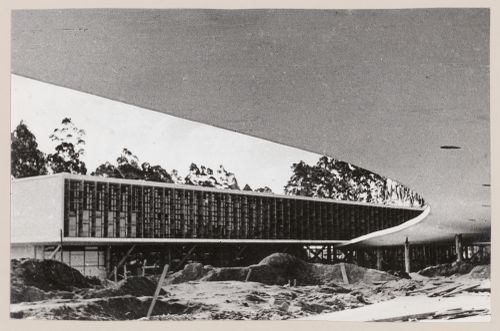 View of States Pavilion, under construction, São Paulo, Brazil

