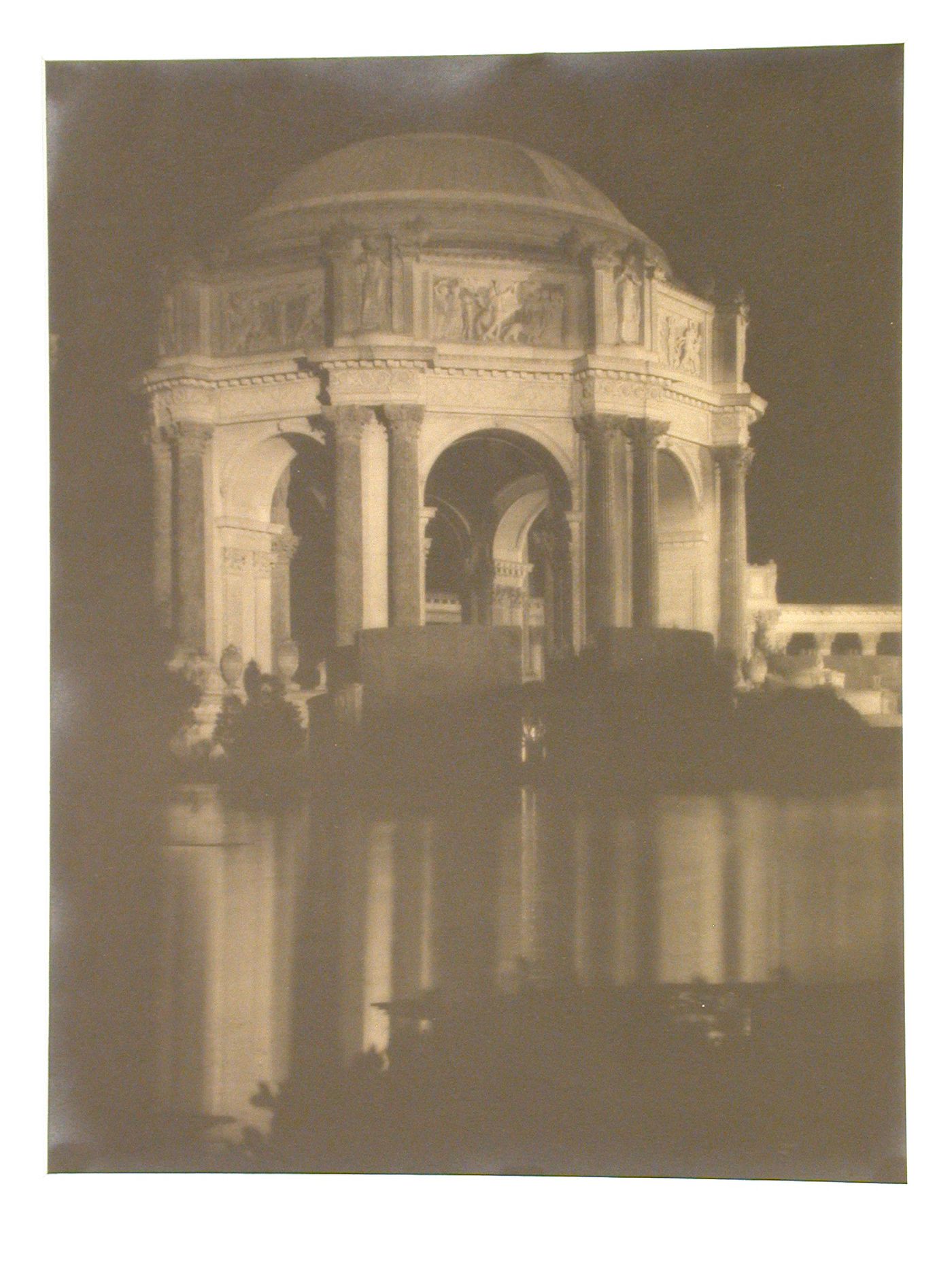 Panama-Pacific International Exposition (1915: San Francisco, Calif.): View across pond of Palace of Fine Arts