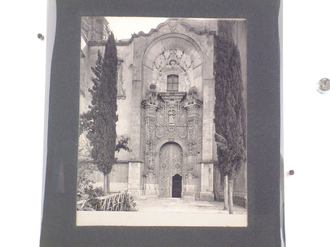 Partial view of the northern façade of the Church of Valenciana, La Valenciana, Guanajuato