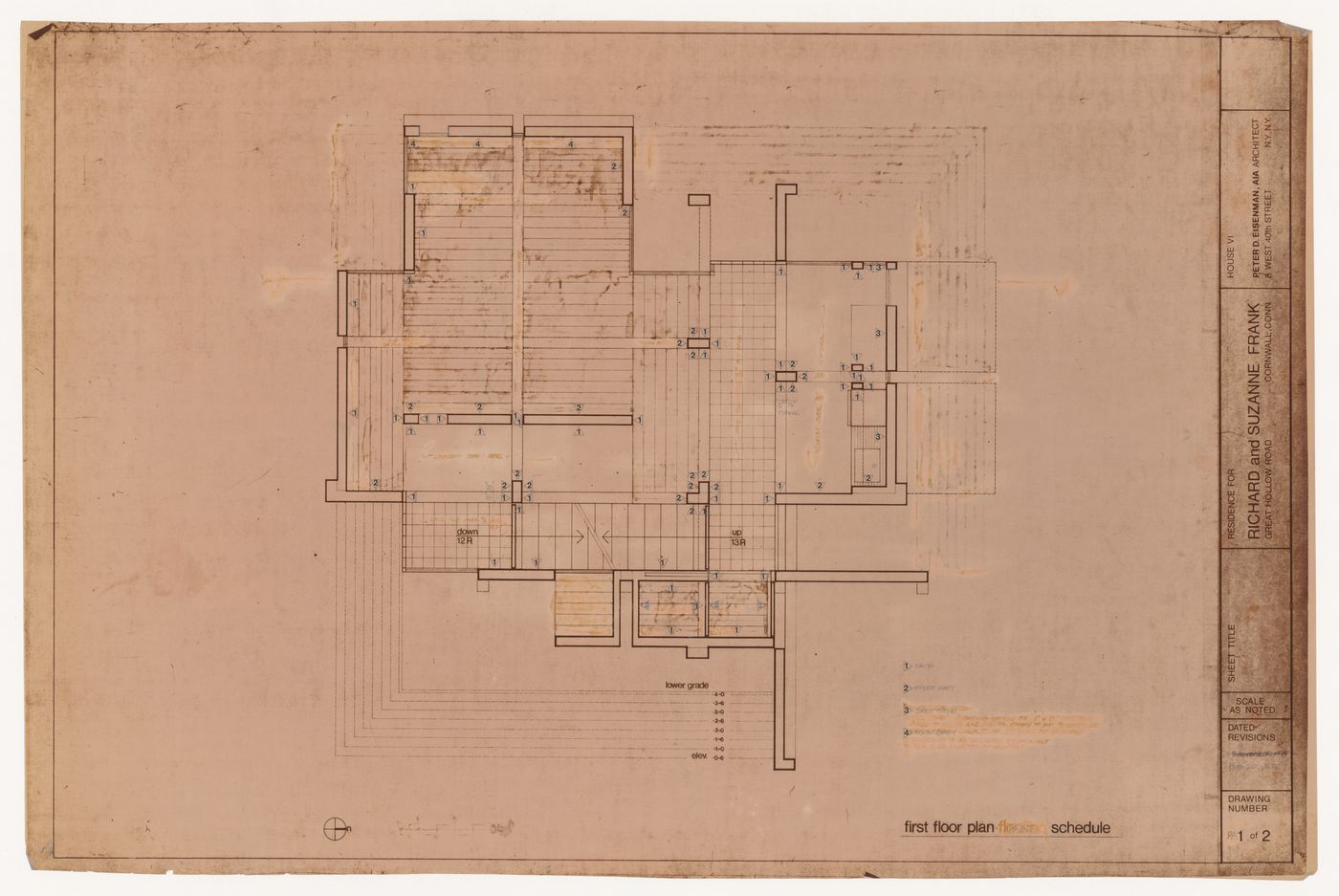 Plan for House VI, Cornwall, Connecticut