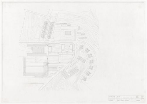 Roof plan and alignments for Faculdade de Ciências da Informação, Santiago de Compostela, Spain