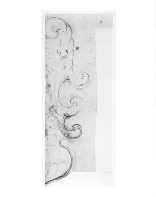 Fragment of a design for ornament (?)