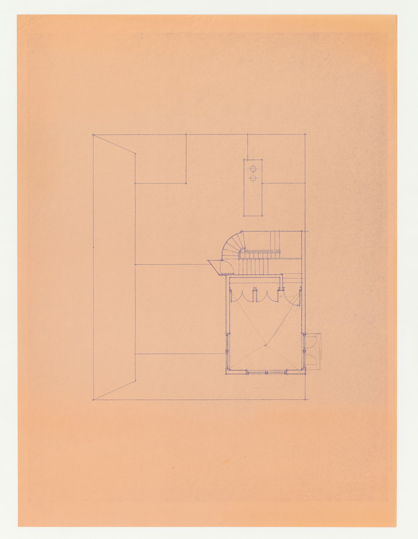 Third floor plan for the Hanks-Paré Residence, Tuxedo Park, New York