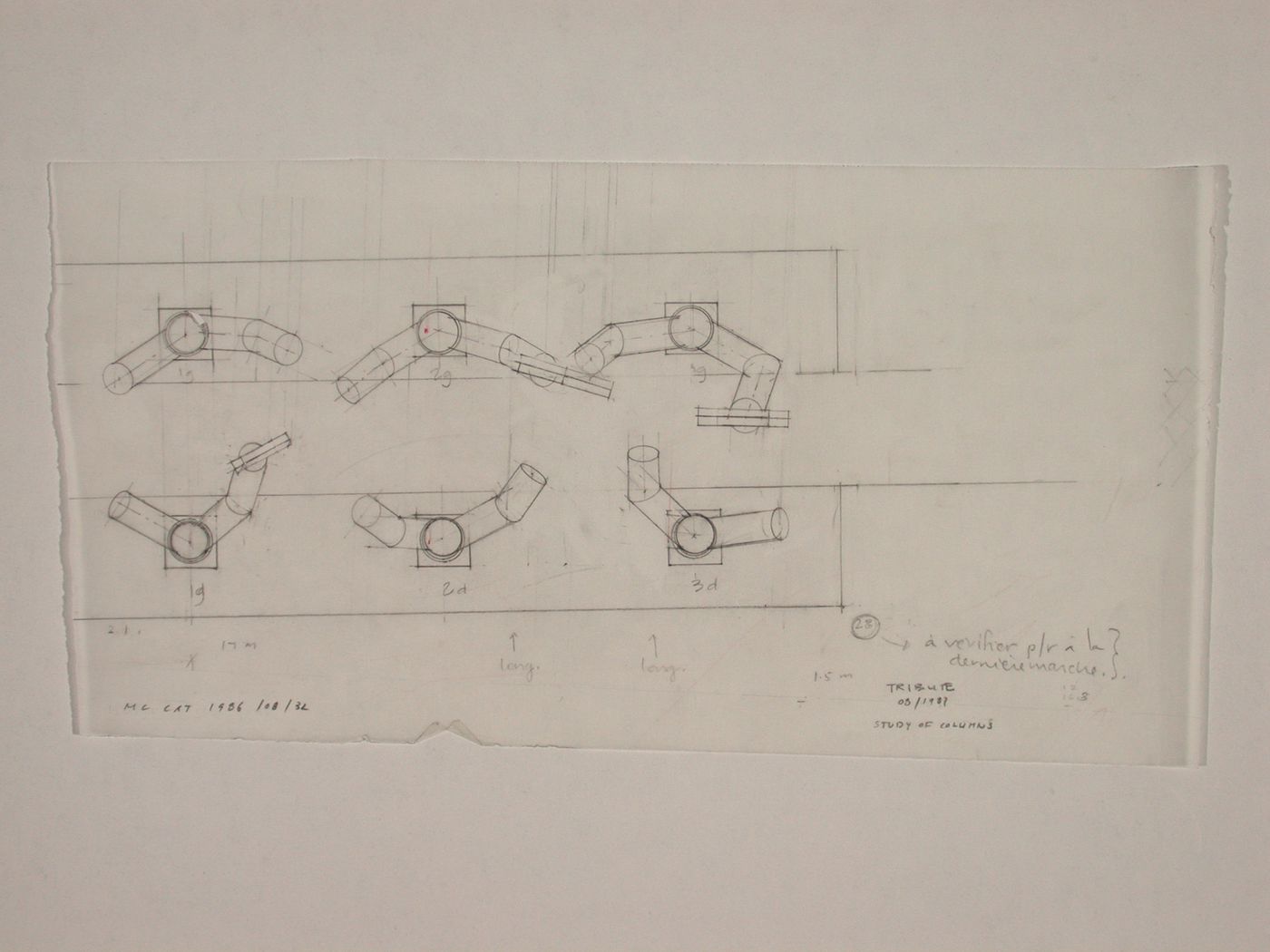 Plan of the columns, The Canadian Tribute to Human Rights, Ottawa, Ontario