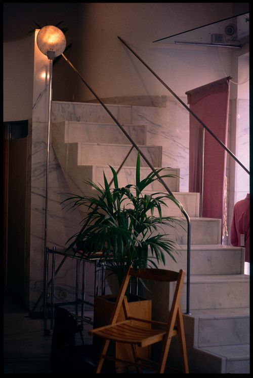 Detail view of staircase of Boutique Nina, Porto, Portugal
