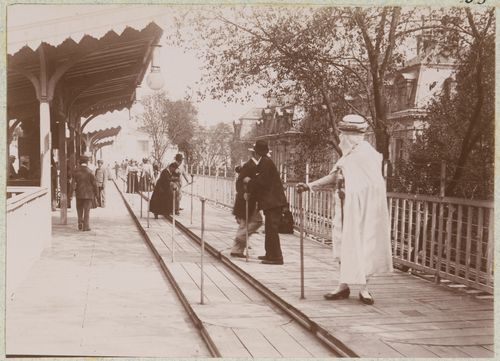 Moving sidewalk, Quai d'Orsay -  Pont des Invalides, Exposition Universelle de Paris