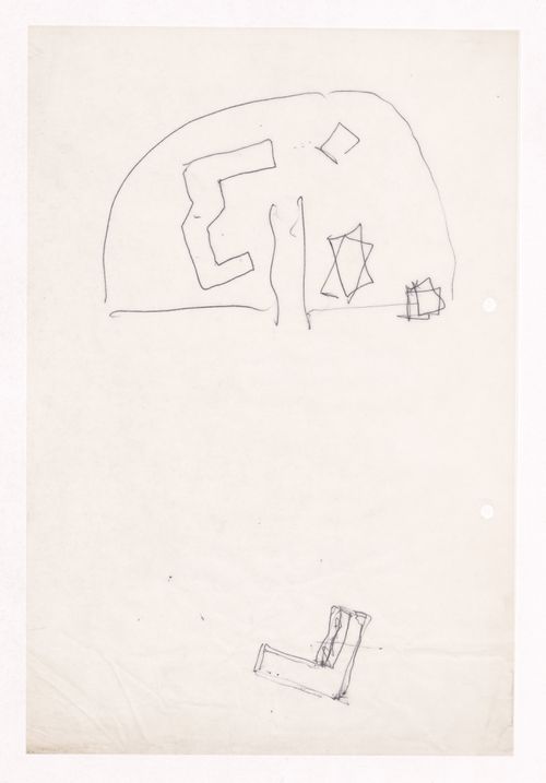 Sketch site plan for Habitação na Rua do Castro, Pedro Gomes, Foz, Porto, Portugal