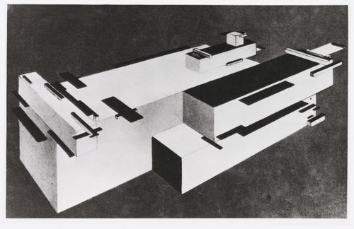 Photograph of a model [?] for an "architecton", Moscow
