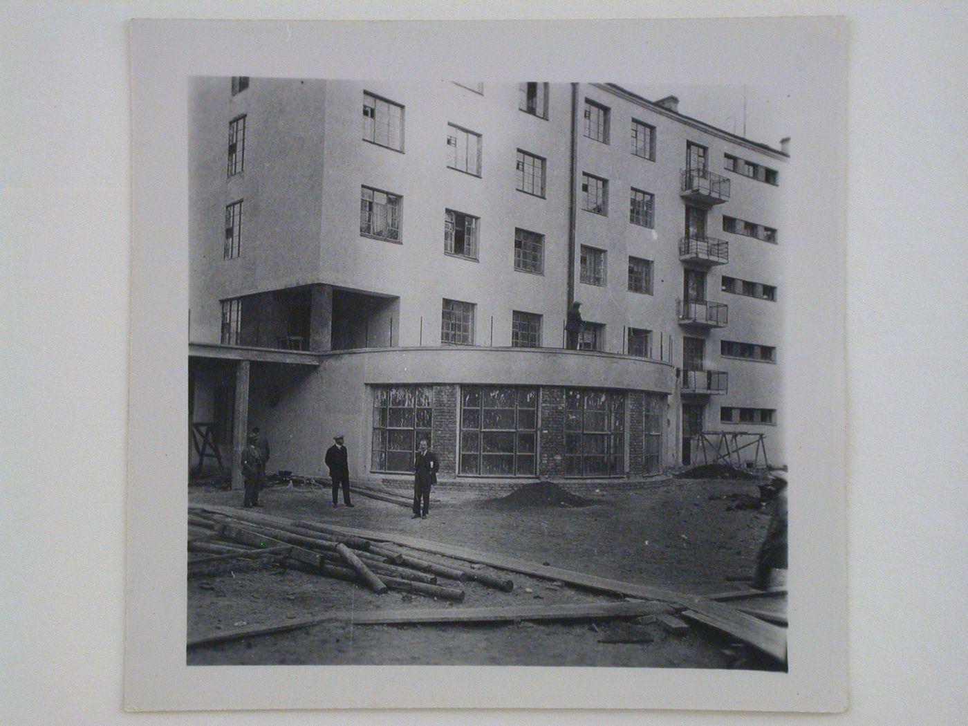 View of an unidentified apartment house