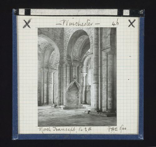 View of north transept of Winchester Cathedral to southeast, Winchester, Hampshire, England