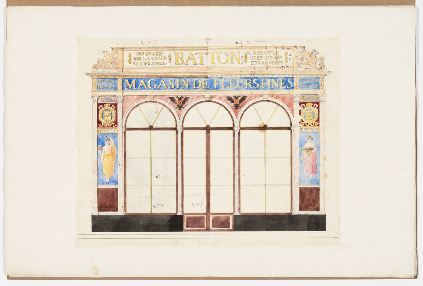 Front elevation for Batton Magasin de Fleurs Fines, Paris ?