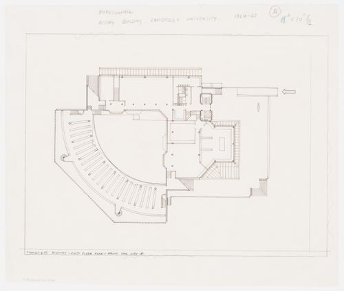 History Faculty Building, University of Cambridge, Cambridge, England: first floor plan