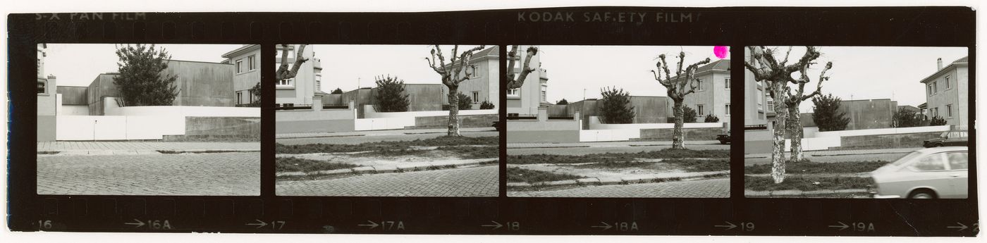 Contact sheet with exterior views of Casa Manuel Magalhães, Porto