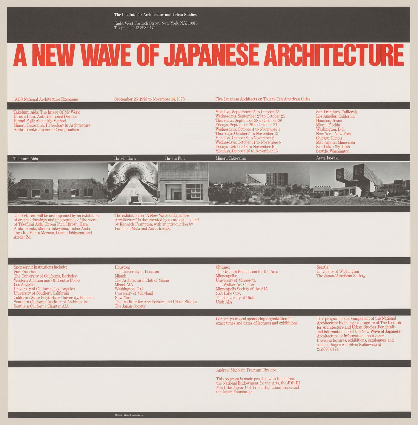 Poster for "A new wave of Japanese architecture"