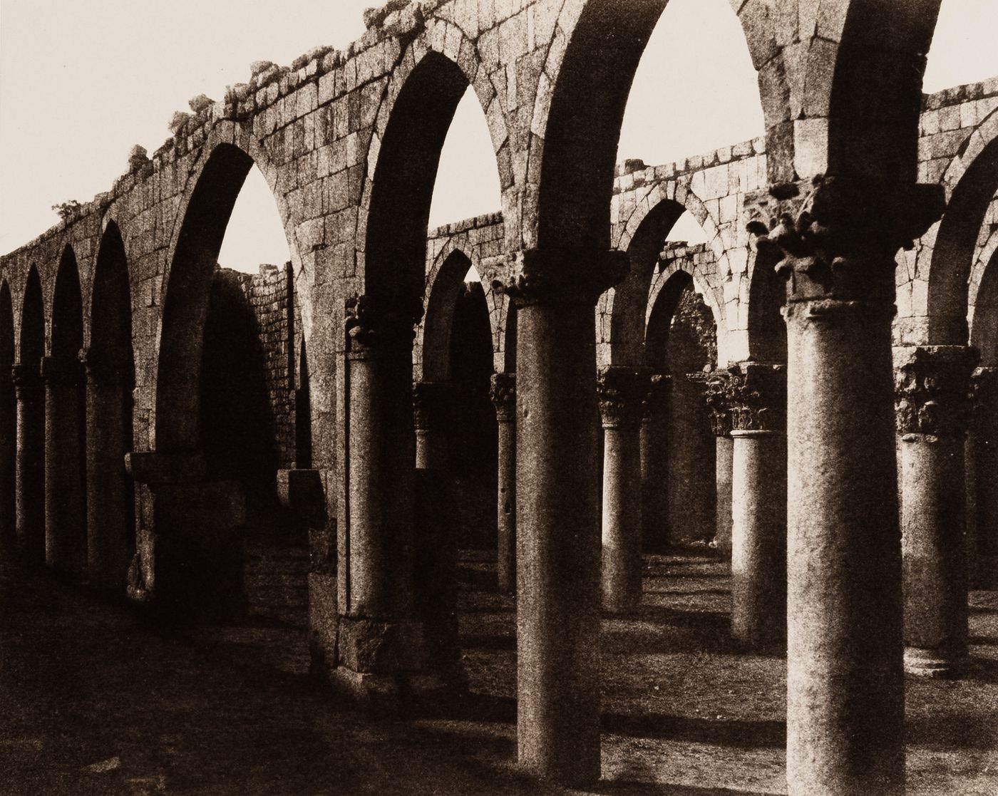 View of the ruins of a mosque, Baalbek, Ottoman Empire (now in Lebanon)