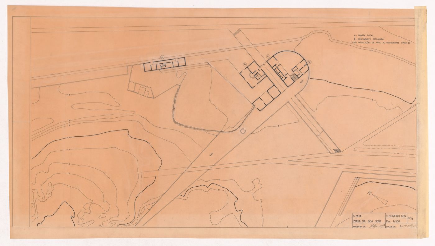 Plan for zona da Boa Nova for Plano Urbanístico para a Marginal de Leça e Zona da Boa Nova, Leça da Palmeira, Matosinhos, Portugal