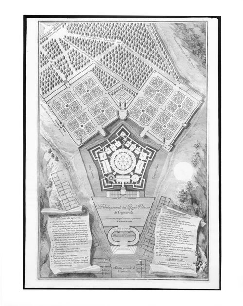 Site plan of the Palazzo Farnese at Caprarola