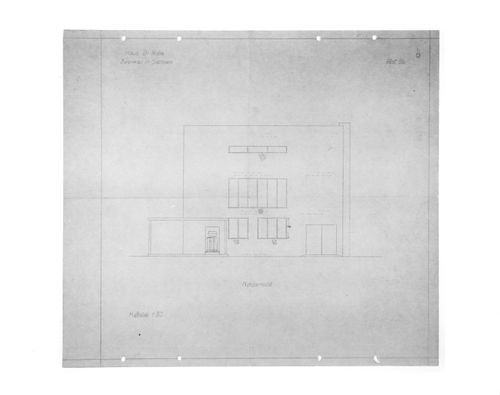 Dr Rabe House, Zwenkau - northview - Blatt 5B (with annotations)