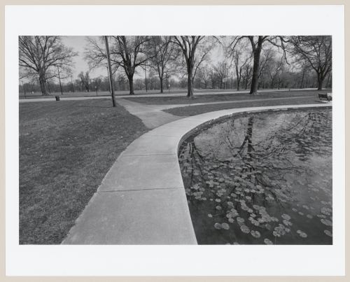 View along edge of pond, Shawnee Park, Louisville, Kentucky