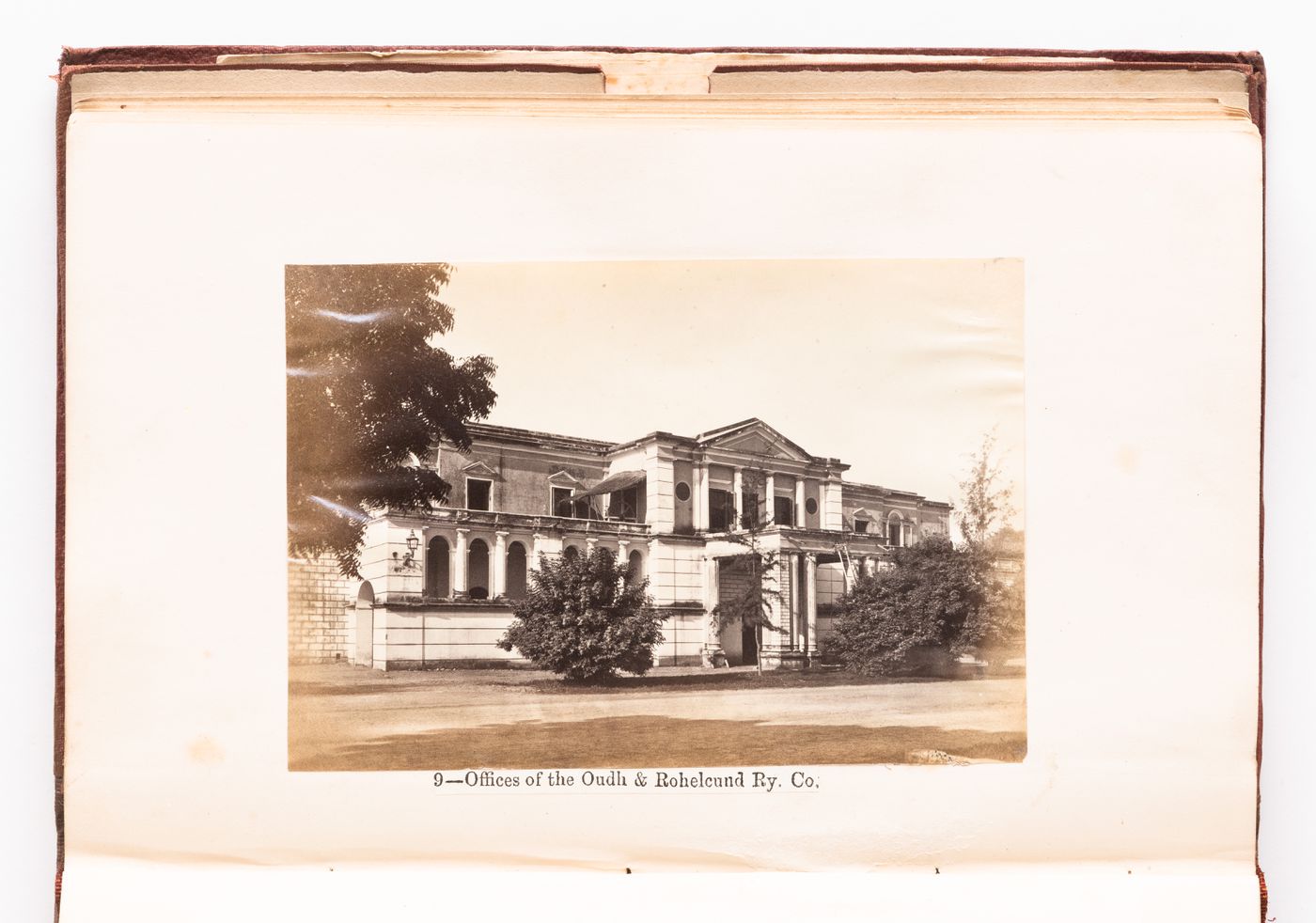 View of the principal façade of the Oudh and Rohilkund Railway Company Offices, Lucknow, India