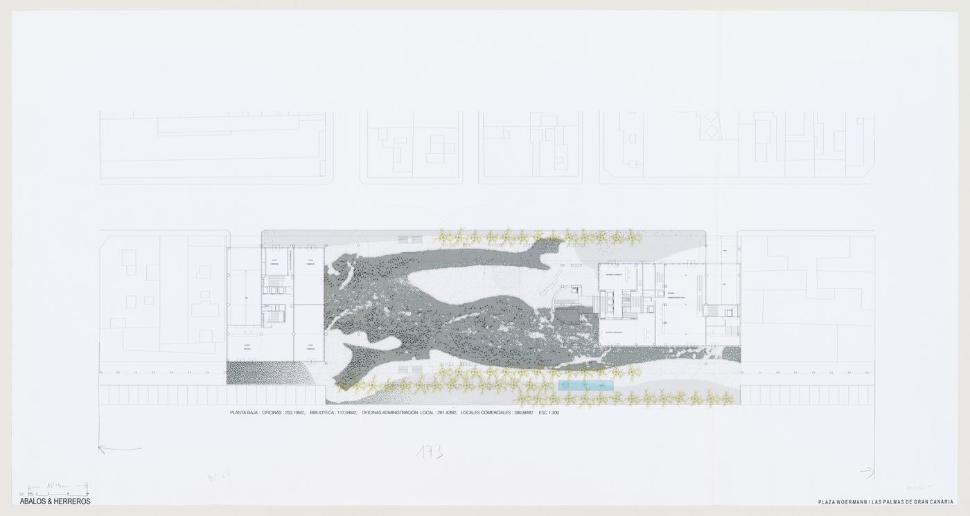 Ground floor plan, Plaza y torre Woermann, Las Palmas, Canary Islands