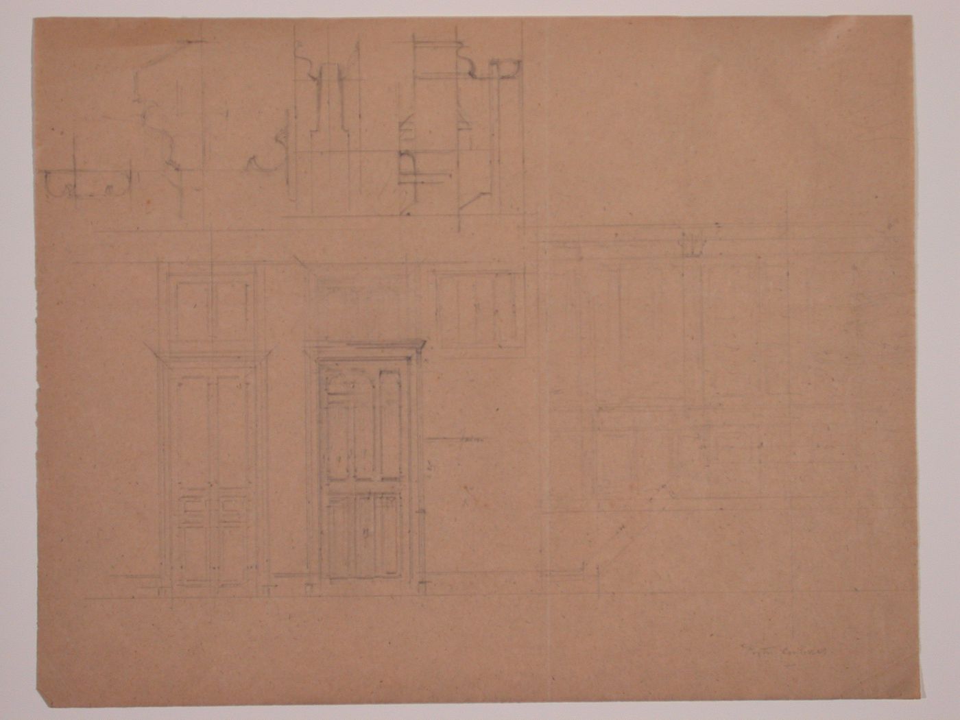 Drwg rel.to Chateau deLanchneil (?) - door details