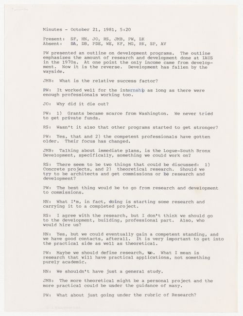 Minutes of meeting of the Fellows