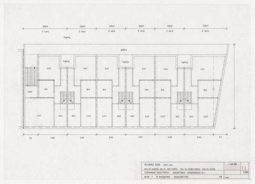 Floor plan for Ceramique Terrein Blocos de habitação e escritórios, Maastrich, the Netherlands