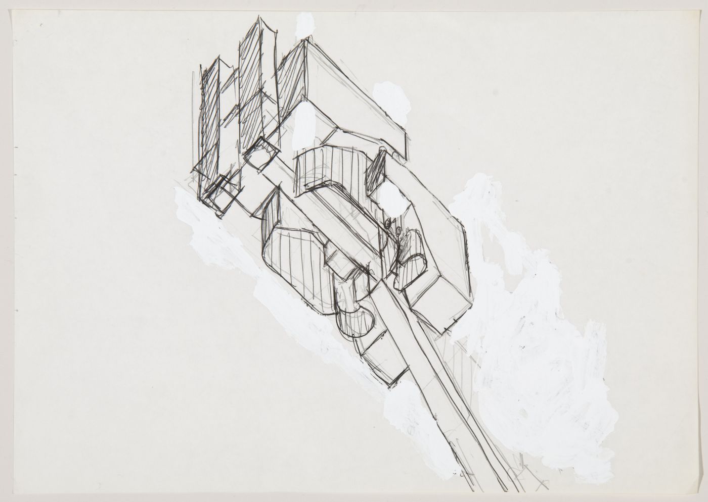 University of Sheffield, Sheffield, England: axonometric sketch