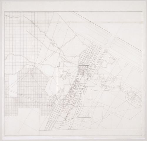 Site plan for University Art Museum, California State University, Long Beach, California