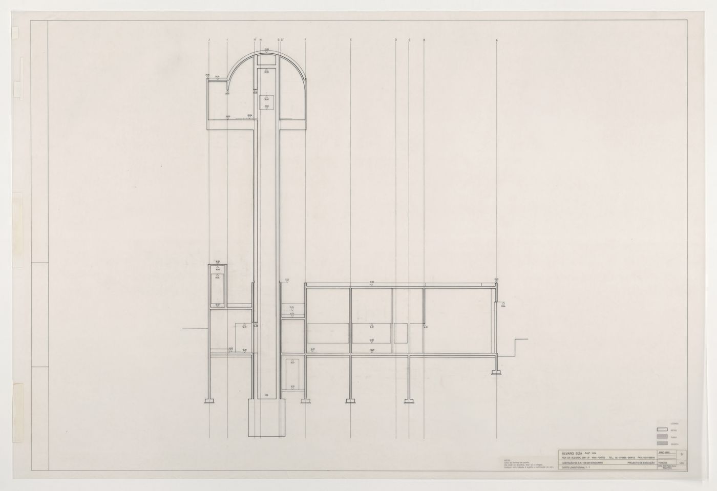 Section for Casa Mário Bahia [Mário Bahia house], Gondomar, Portugal