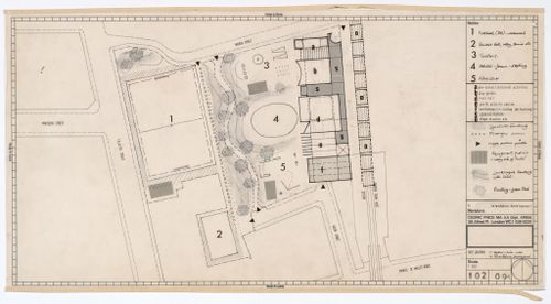 Inter-Action Centre, London, England: site plan