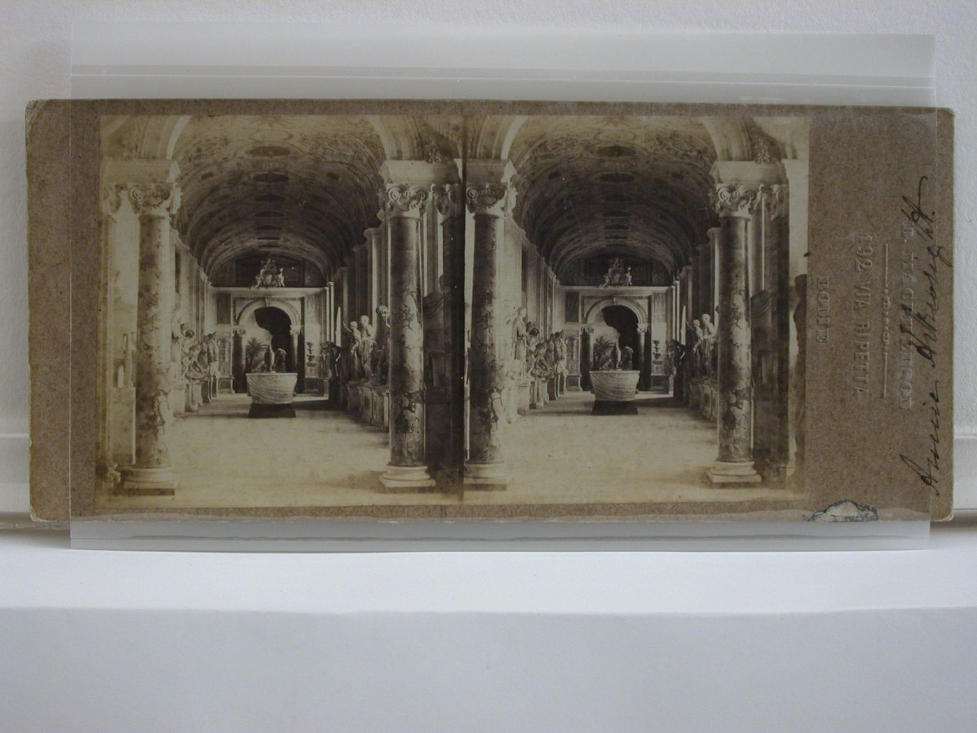 Vatican Hall of Statues, looking toward the Sleeping Ariadne