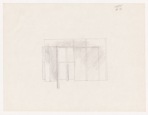 Sketch elevation for House VI, Cornwall, Connecticut