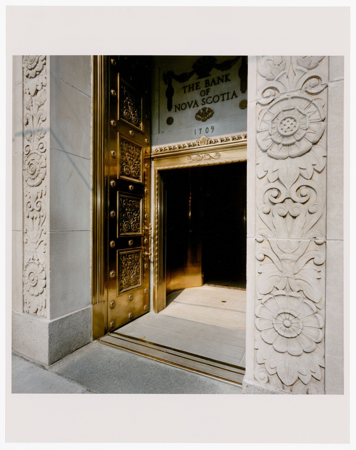 Entrance, Hollis Street façade, Bank of Nova Scotia, Halifax, Nova Scotia