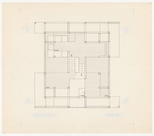 First level plan for House IV, Falls Village, Connecticut