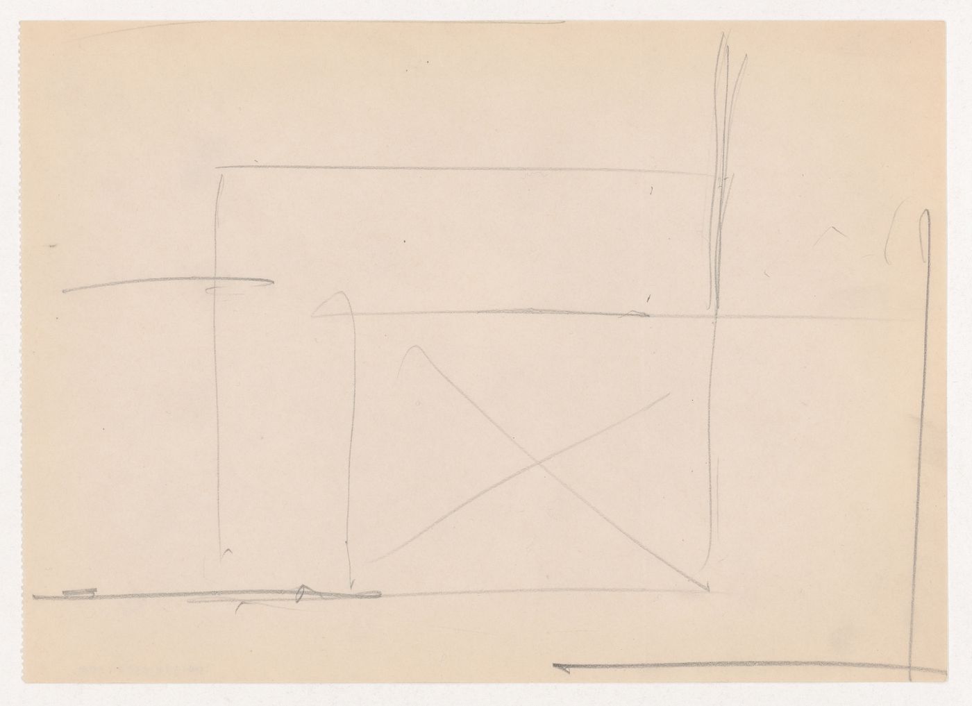 Partial sketch plan for Museum for a Small City