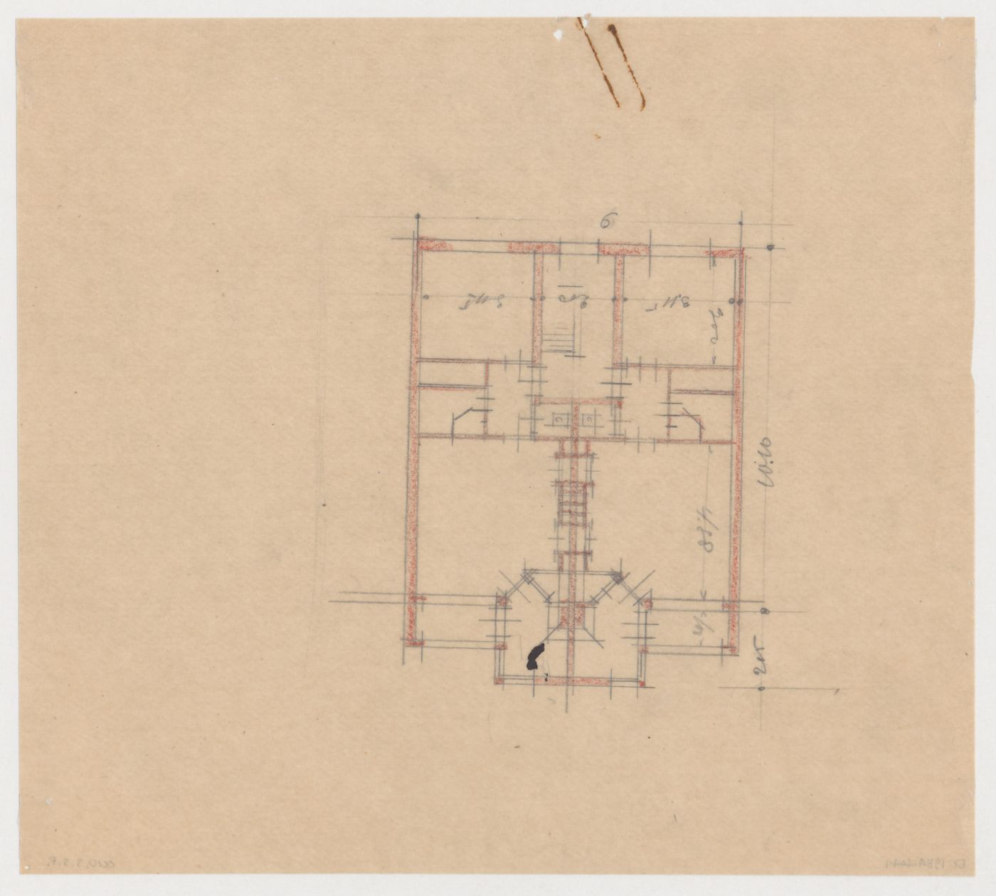 Plan, possibly for Standard Workers' Housing, Rotterdam, Netherlands