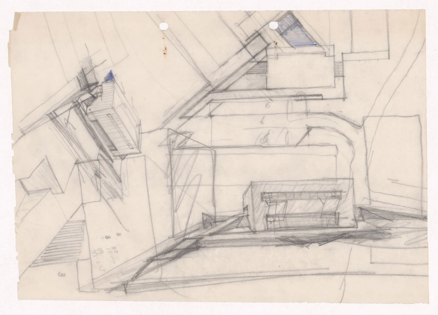 Sketch axonometric view and elevations for Cooperativa Unicoope Domus/Pasteleira, Porto, Portugal
