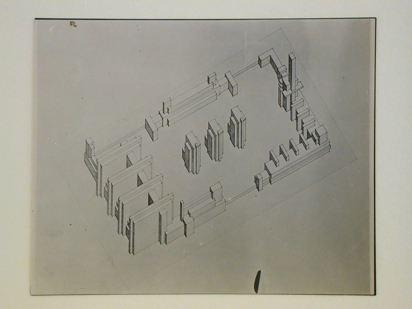 Ensemble plastique d'un centre d'études modernes. A. Sartoris. Turin-Genève