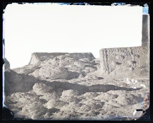 View of Tip Top  and Summit Houses covered in rime frost, Mt. Washington, New Hampshire, United States of America
