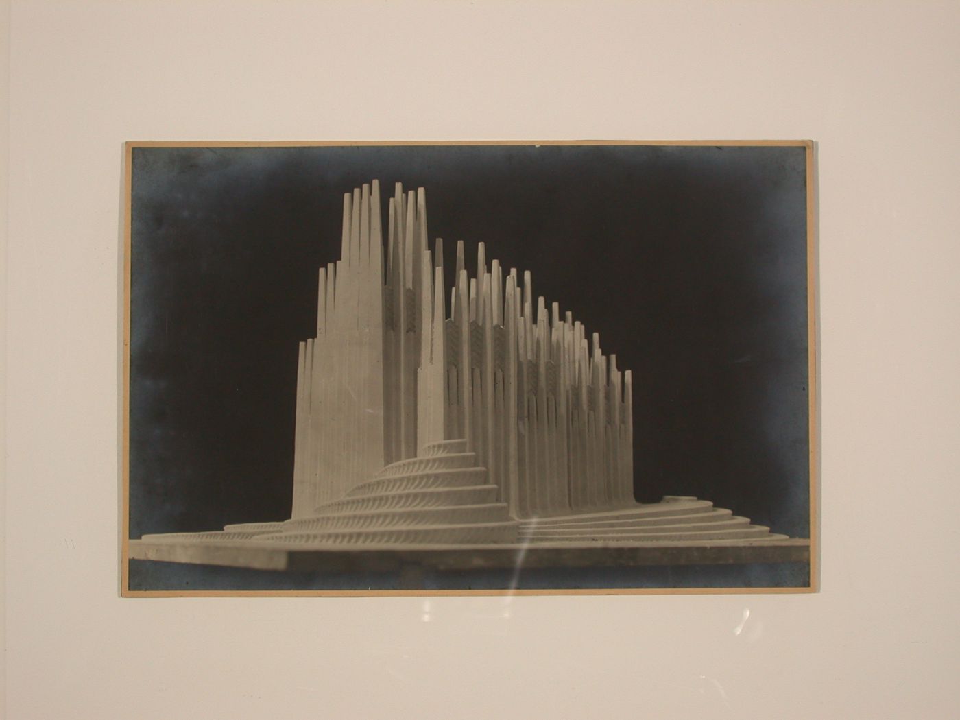 Photograph of a model for the Concert Hall project by Hans Luckhardt