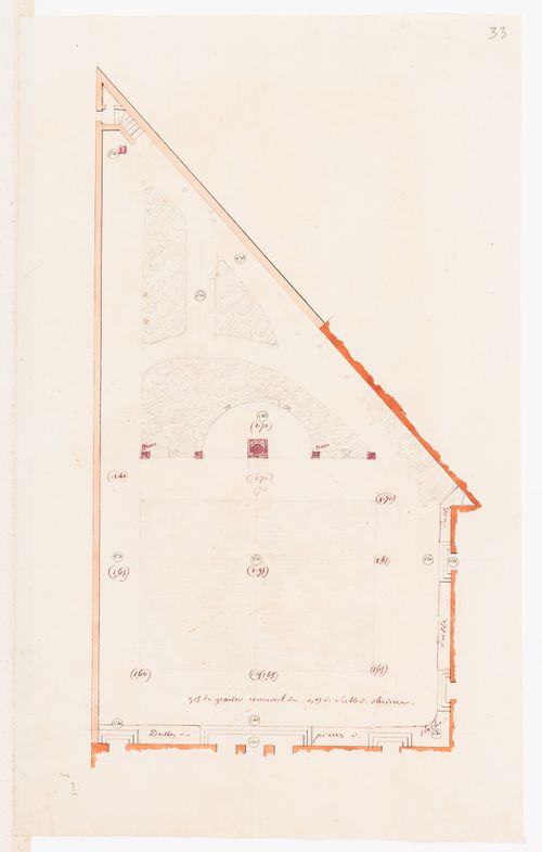 Hôtel de la Colonnade, Paris: Plan for the garden