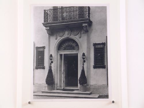 View to the main entrance to the John S. Newberry house (now demolished), Lake Shore Road, Grosse Pointe Farms, Michigan