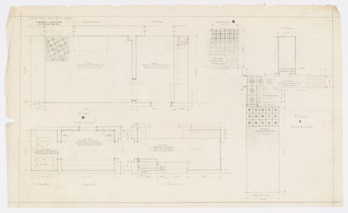 Détails des planchers,  Résidence Ernest Cormier, 1418 Avenue des Pins Ouest, Montréal, Canada (1929-1957)
